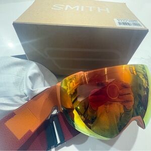 SMITH Orange and Red Men's Mag XL chromopop ski googles
